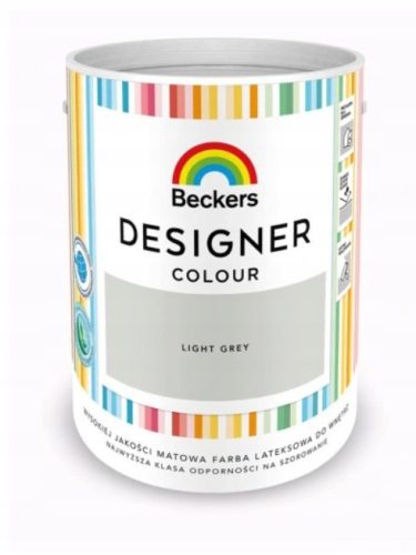 Beckers Latex Wall Paint 5 l Light Grey Matt