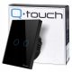 Single-touch switch Adelid black QB.W1