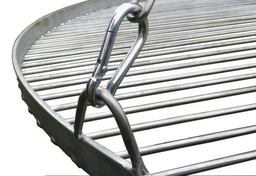  Thick tripod over the fire grill stainless steel grate