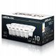  10x LED bulb GU10 10W = 85W NON-FLINKING 4000K