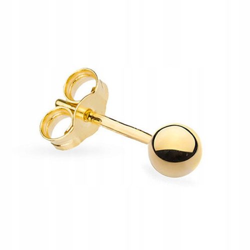  Marko earring K804-585-3-SOLO gold pr. 585 3 mm