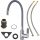 Invena SNAKE floor-standing kitchen faucet, grey
