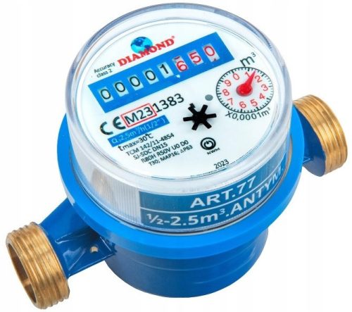 WATER METER COLD WATER METER 1/2 1.6 m3 LEGAL 2028