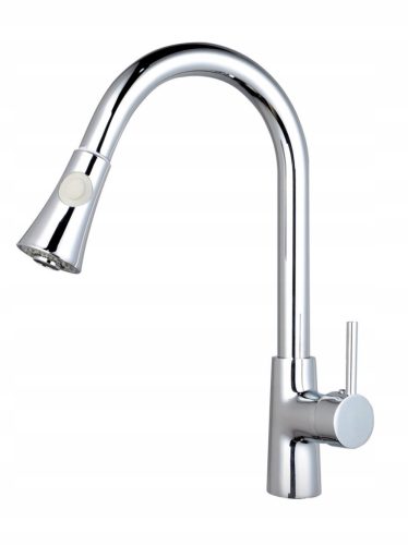 Luccio Gusto stand kitchen faucet, silver