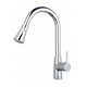 Luccio Gusto stand kitchen faucet, silver