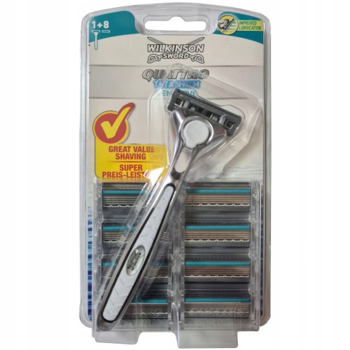 Wilkinson Quattro Essential 4 Precision Sensitive cartridge razor 9 pieces