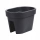  Bottle flower pot 40 cm x 26.5 x 25 cm made of black plastic