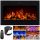 Wall fireplace with heating function, electric Aflamo black 1500 W 91.5 x 54.4 x 14 cm