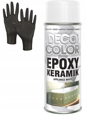 WHITE EPOXY CERAMIC PAINT FOR BATHTUBS, SPRAY