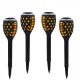  Solar lamp rods, black, 59 cm, 4 pieces