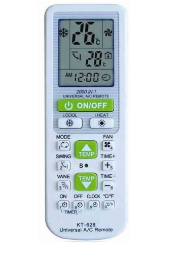  White Air Conditioner Remote Control KT-628