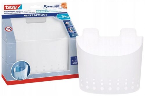  tesa bathroom basket, hanging shower shelf
