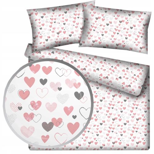  Designpremium bed linen set 160 x 200 cm in pink tones