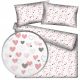  Designpremium bed linen set 160 x 200 cm in pink tones