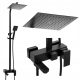 Yoka Home Cube shower panel with mixer tap, black