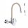 Wall-mounted kitchen faucet Luccio Wonder, beige, silver