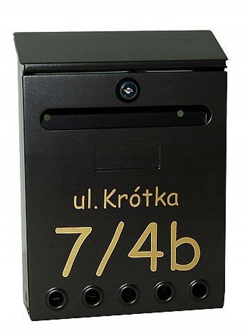 Todo Euro mailbox, black