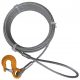 Steel extension rope 10 mm 6x19 15 m hook loop