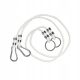  Mamoi swing ropes 1 m with metal carabiner, 2 pieces