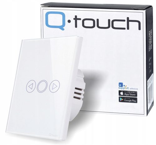 Single-touch switch, flush-mounted, remote-controlled Qtouch white QWP.DIM-TOUCH