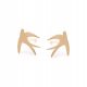  Gold-plated earrings with a swallow ANIA KRUK