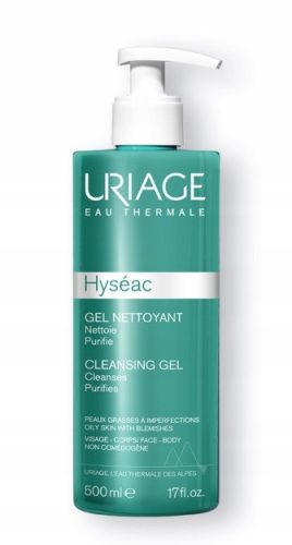 Uriage Hyseac Cleansing Gel for Oily and Acne-Prone Skin, 500ml
