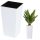  Grando flowerpot 40 cm x 40 x 74 cm, white plastic