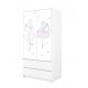  Baby Boo Wardrobe 90 x 180 x 55 cm white