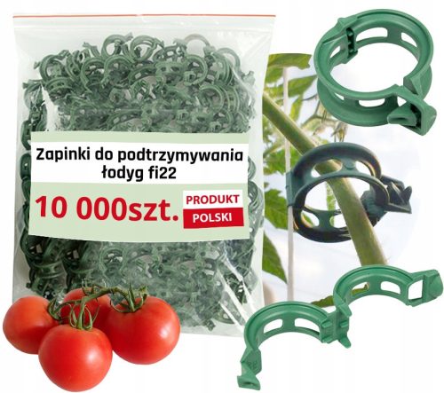 Clips and fastening elements for garden, balcony and terrace plants Plant clip, green, 10,000 pcs.