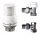  THERMOSTATIC SET ANGLE 1/2 RADIATOR VALVES + HEAD