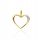  Gold pendant with diamonds heart 585 diamonds