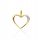  Gold pendant with diamonds heart 585 diamonds