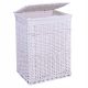  wicker basket, laundry basket, 72 l, white