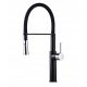 Black kitchen faucet Luccio above