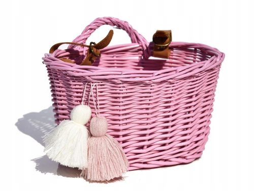  Fahrradkorb Wicker Shop MKNR01ROZ 15x20 cm powder pink