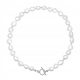  SILVER CHOKER NECKLACE -925- NATURAL PEARLS