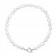  SILVER CHOKER NECKLACE -925- NATURAL PEARLS