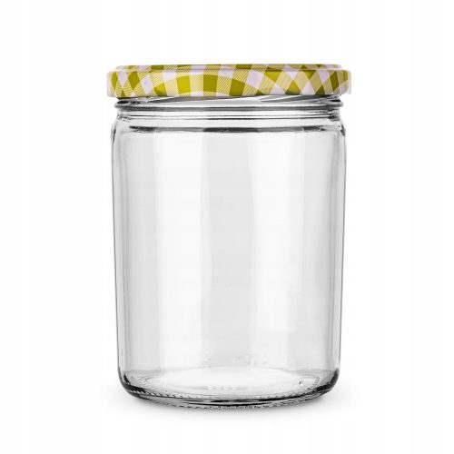 Food container 440 ml glass jar with screw cap