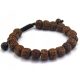  BRACELET Mala Buddhist RUDRAKSHA Seeds [B745]