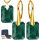  Emerald Gold Zircons Silver Gift Set