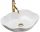  Asymmetrical countertop washbasin Rea Pearl