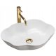  Asymmetrical countertop washbasin Rea Pearl