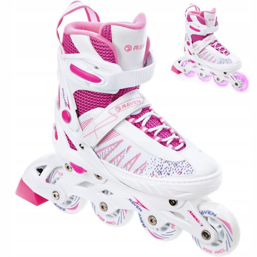  Patins à roulettes Raven Grace 35-39 blanc et rose