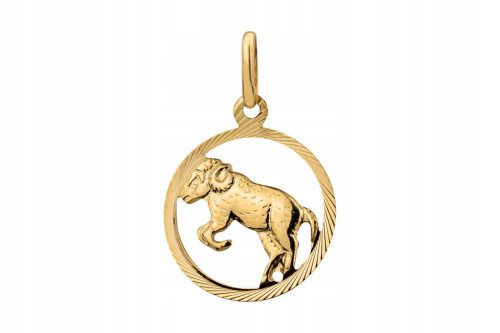  Golden Gold Ram Pendant