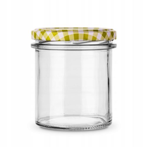 Food container 350 ml glass jar with screw cap