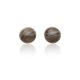  Your Jewelry K-142-A silver earrings, round, with flint, 1 cm