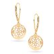  Gold Openwork Hanging Hoop Earring 585