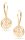  BEAUTIFUL GOLDEN EARRINGS HANGING OPENWORK HOOPS 333