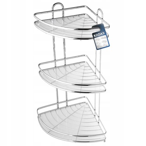  Kadax K10 bathroom shelf 25x25x58 cm chrome