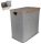 Laundry baskets and containers Freestanding laundry basket Lacarte 100l, grey and silver tones